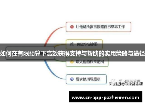 如何在有限预算下高效获得支持与帮助的实用策略与途径