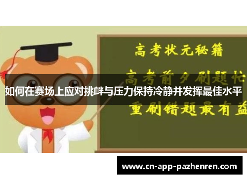 如何在赛场上应对挑衅与压力保持冷静并发挥最佳水平